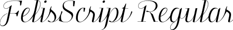 FelisScript Regular font - FelisScript-Regular5.otf
