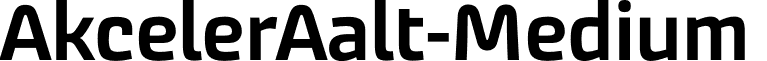 AkcelerAalt-Medium & font - AkcelerAalt-Medium.otf