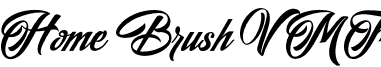 Home Brush VMF font - Home Brush.otf