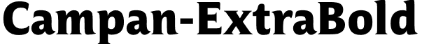 Campan-ExtraBold & font - Campan-ExtraBold.otf