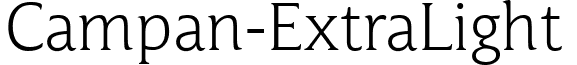Campan-ExtraLight & font - Campan-ExtraLight.ttf