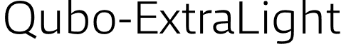 Qubo-ExtraLight & font - Qubo-ExtraLight.otf