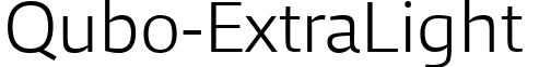 Qubo-ExtraLight & font - Qubo-ExtraLight.ttf