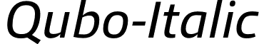 Qubo-Italic & font - Qubo-Italic.otf