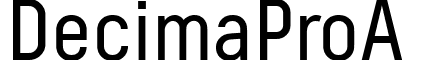 DecimaProA & font - Decima Pro A.ttf