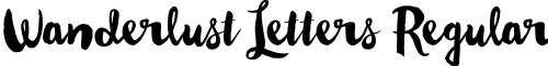 Wanderlust Letters Regular font - WanderlustLetters-Regular.otf