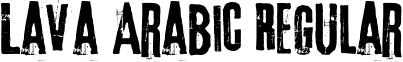 Lava Arabic Regular font - Lava Arabic v1.00.otf