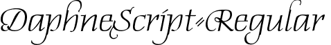 DaphneScript-Regular & font - DaphneScript-Regular.ttf