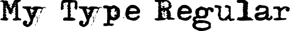 My Type Regular font - MyType.otf