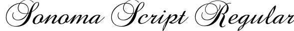 Sonoma Script Regular font - SonomaScript.otf