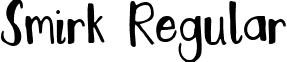 Smirk Regular font - smirk.ttf