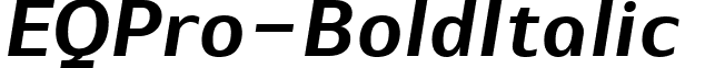 EQPro-BoldItalic & font - EQPro-BoldItalic.ttf