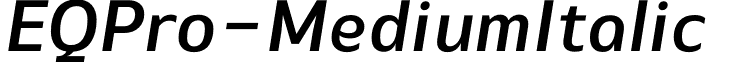 EQPro-MediumItalic & font - EQPro-MediumItalic.otf