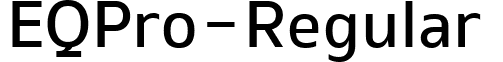 EQPro-Regular & font - EQPro-Regular.ttf