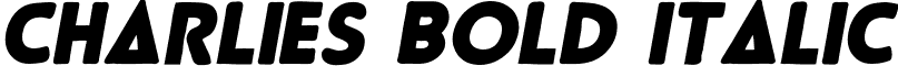 Charlies Bold Italic font - charlies-bold-italic-webfont.ttf