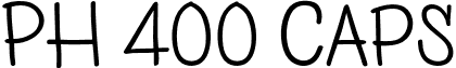 PH 400 Caps font - PH-400ExtCaps.otf