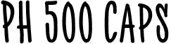 PH 500 Caps font - PH500Caps-Regular2.otf