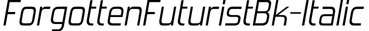ForgottenFuturistBk-Italic & font - ForgottenFuturistBk-Italic.otf