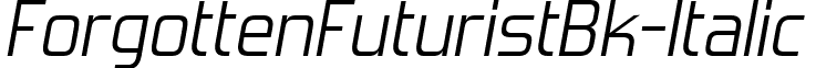 ForgottenFuturistBk-Italic & font - ForgottenFuturistBk-Italic.ttf