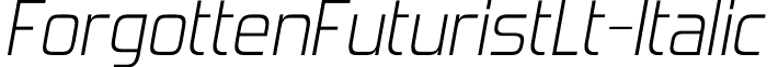 ForgottenFuturistLt-Italic & font - ForgottenFuturistLt-Italic.otf