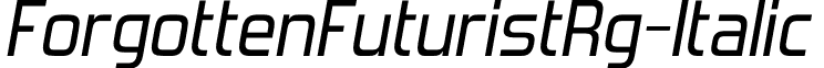 ForgottenFuturistRg-Italic & font - ForgottenFuturistRg-Italic.otf