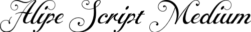 Alipe Script Medium font - Alipe Script Medium.otf