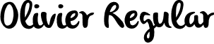 Olivier Regular font - Olivier.otf