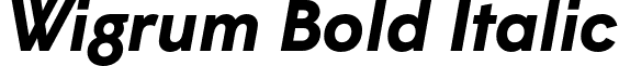 Wigrum Bold Italic font - Wigrum-BoldItalic.otf
