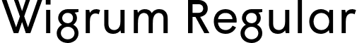 Wigrum Regular font - Wigrum-Regular.otf