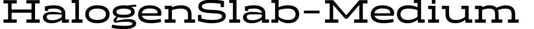 HalogenSlab-Medium & font - HalogenSlab-Medium.otf