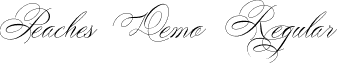 Peaches Demo Regular font - Peaches-Demo-File.ttf