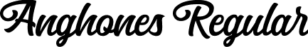 Anghones Regular font - Anghones.ttf