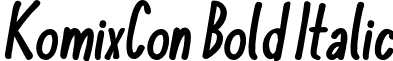 KomixCon Bold Italic font - komixcon.bold-italic.otf
