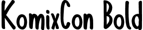 KomixCon Bold font - komixcon.bold.otf