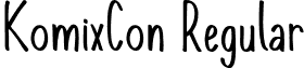 KomixCon Regular font - komixcon.regular.otf