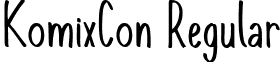 KomixCon Regular font - komixcon.regular.ttf