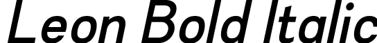 Leon Bold Italic font - leon.leon-bold-italic.ttf