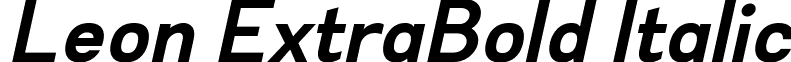 Leon ExtraBold Italic font - leon.leon-extrabold-italic.ttf