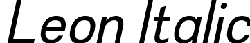 Leon Italic font - leon.leon-italic.ttf