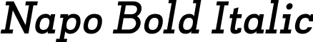 Napo Bold Italic font - leon.napo-bold-italic.ttf