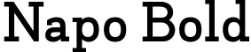 Napo Bold font - leon.napo-bold.ttf