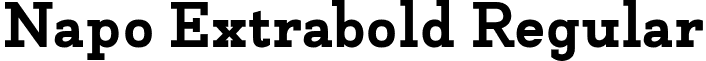 Napo Extrabold Regular font - leon.napo-extrabold.ttf