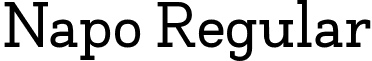 Napo Regular font - leon.napo-regular.ttf