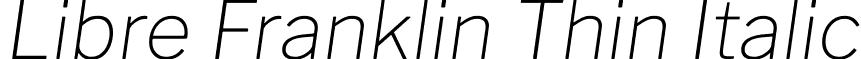 Libre Franklin Thin Italic font - libre-franklin.thin-italic.ttf