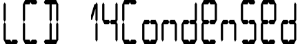 LCD 14Condensed font - lcd.14condensed.otf