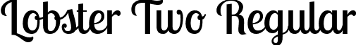 Lobster Two Regular font - lobster-two.regular.ttf