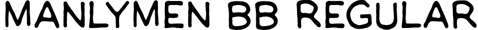 ManlyMen BB Regular font - manlymen-bb.regular.ttf