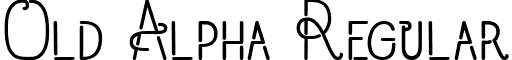 Old Alpha Regular font - old-alpha.alpha-regular.ttf