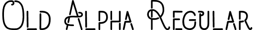 Old Alpha Regular font - old-alpha.alpha.otf