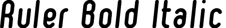 Ruler Bold Italic font - ruler.bold-italic.ttf